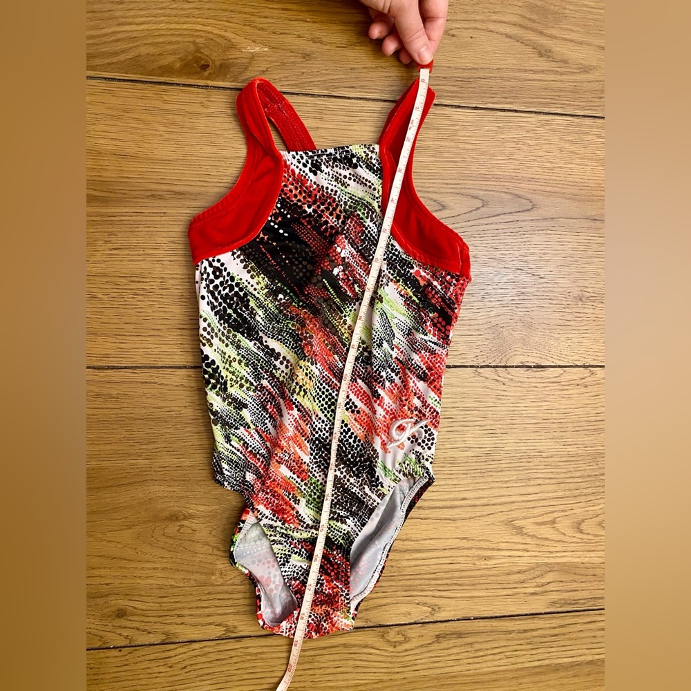 GK Gymnastics Leotard Child Medium Red Dots - Picture 5 of 5